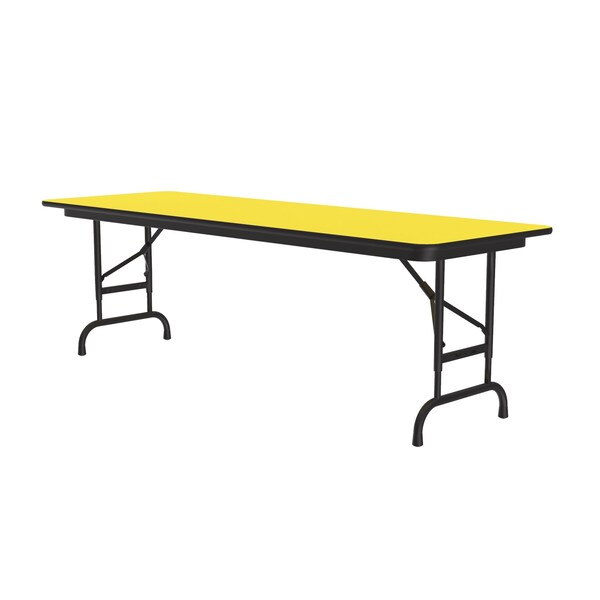 CFA Adjustable HPL Folding Tables 24x60 Yellow